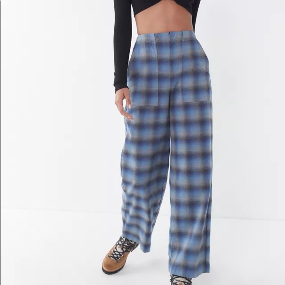 Urban Outfitters Highwaisted Plaid Trousers